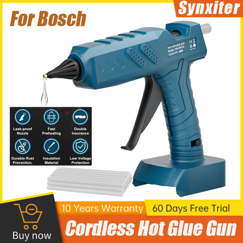 Hot Melt Glue Gun Cordless - Synxiter اللاسلكي صمغ يسيح بالحرارة بندقية