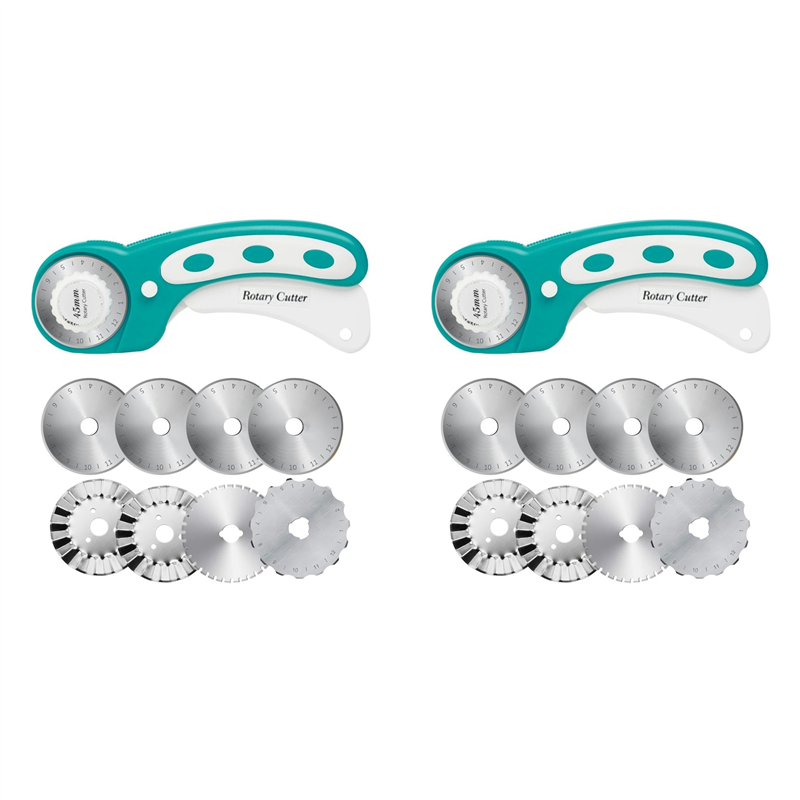 Rotary Cutter For Fabric 45Mm - 【TODAY-فقط!】2 قطعة قاطعة دوارة 45 مم