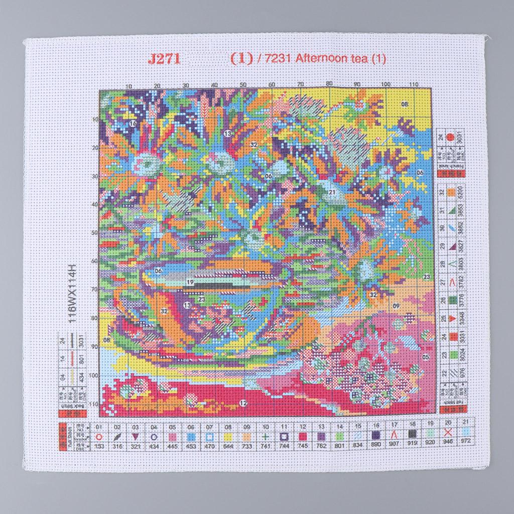 Cross Stitch Stamped Kits Beginners - مجموعات التطريز بالخيوط المتقاطعة للبالغين المبتدئين،