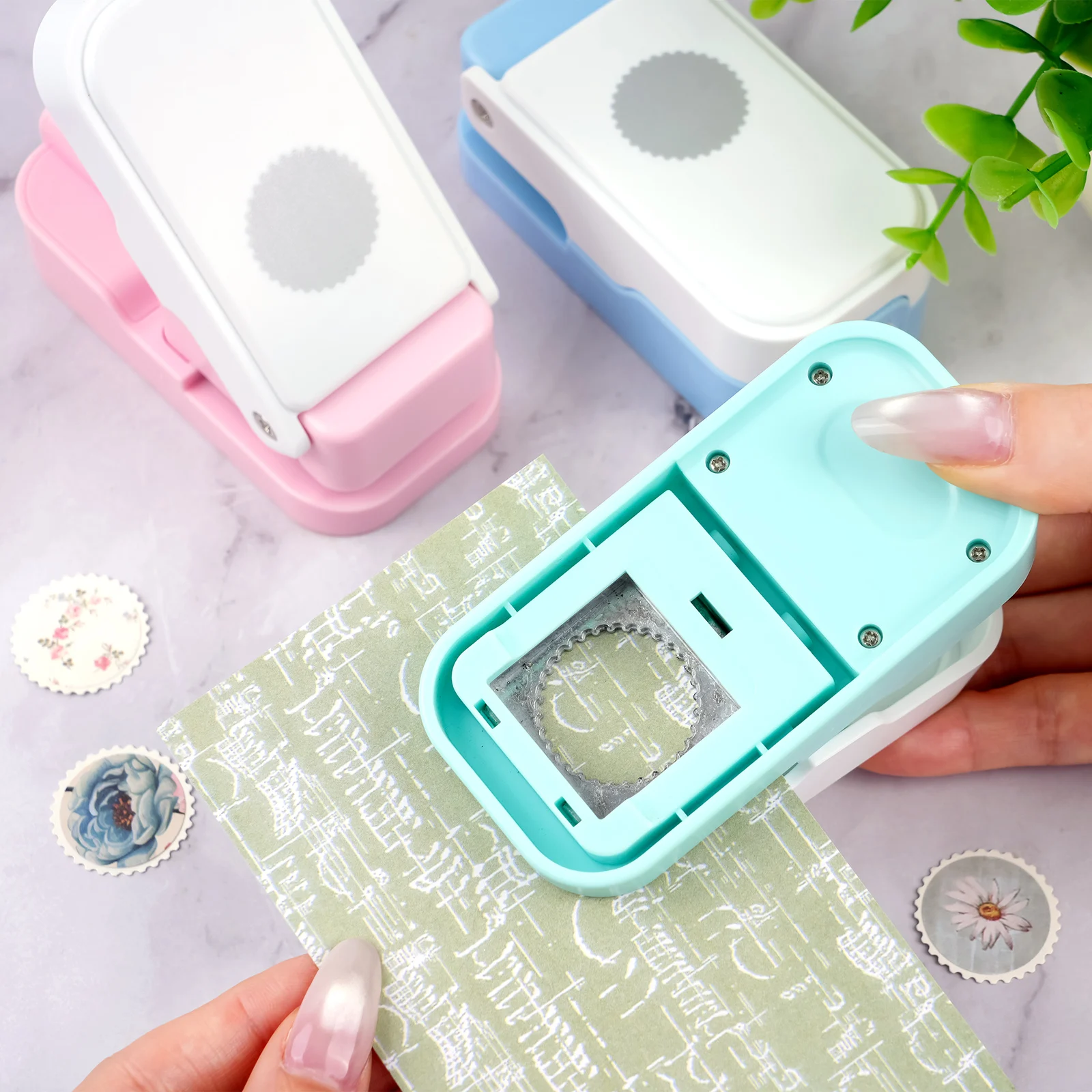 Scrapbooking - أداة تثقيب ورقية دائرية متعددة الطبقات