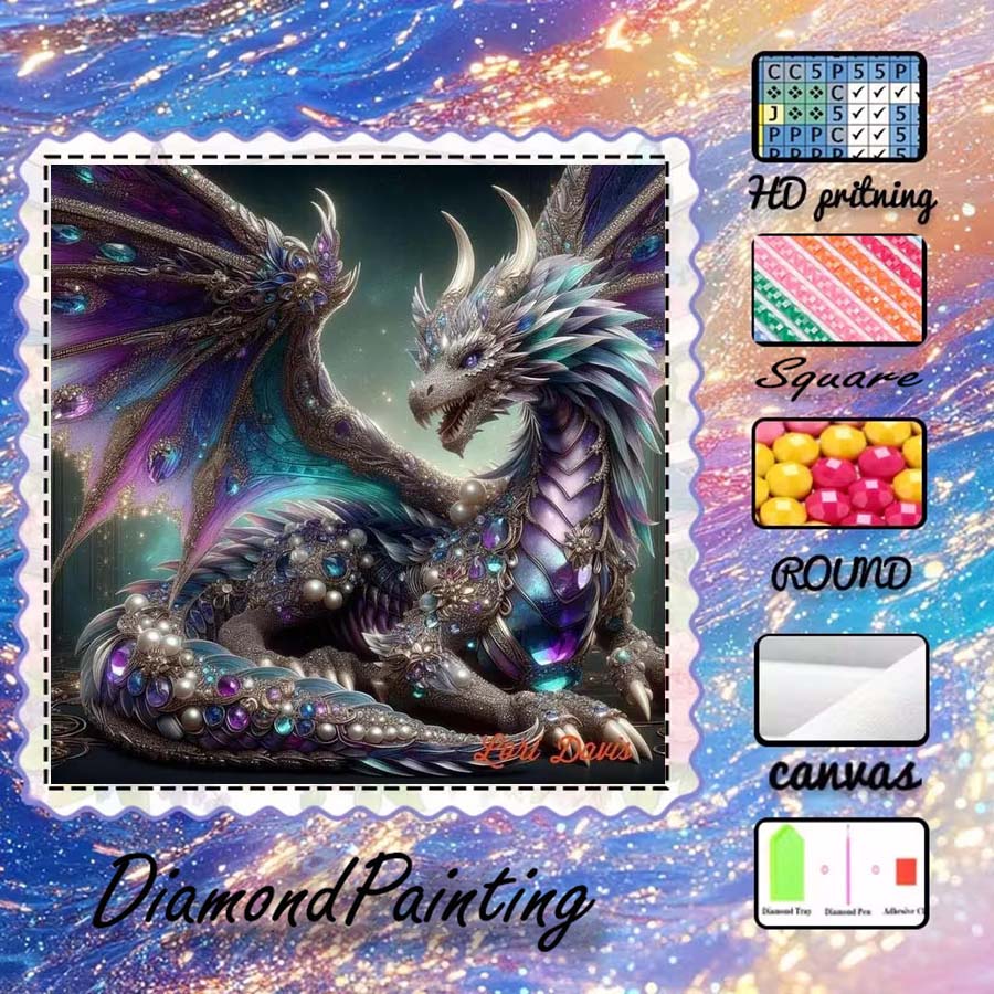 5D Diamond Painting Kit Full Drill - قطعة واحدة من قماش الفلوكنج 5D
