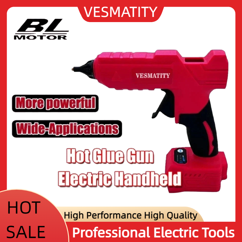 Hot Melt Glue Gun Cordless - مسدس غراء كهربائي لاسلكي للصهر الساخن،