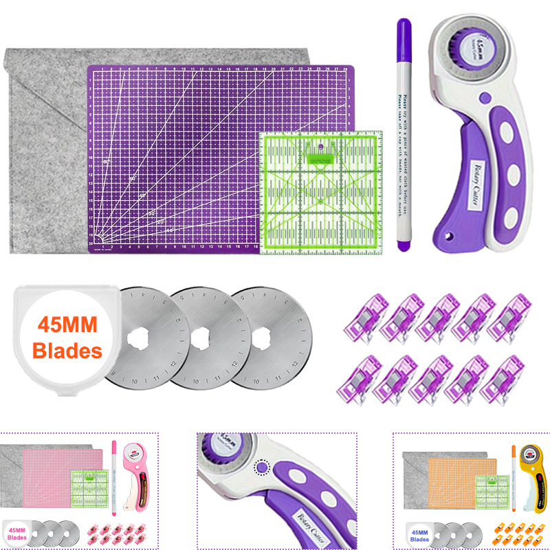 Rotary Cutter For Fabric 45Mm - قاطع دوار 45 مم مع قاعدة