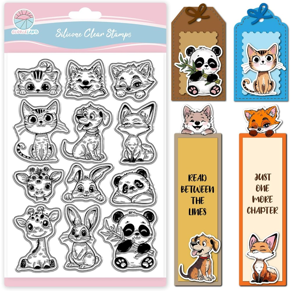 Clear Silicone Stamps For Card Making - القط الكلب أرنب واضح Stamps لسكرابوكينغ