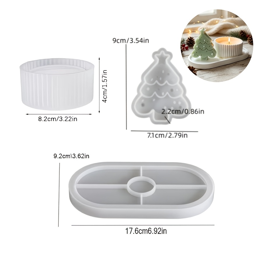 مجموعة من 3 قطع من قوالب السيل - مراجعة Silicone Epoxy Resin Molds Set وسعره