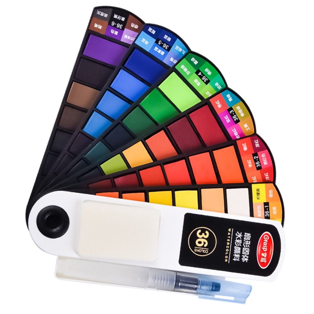 مجموعة ألوان مائية محمولة قابل - مراجعة Watercolor Paint Set Solid Pigment وسعره