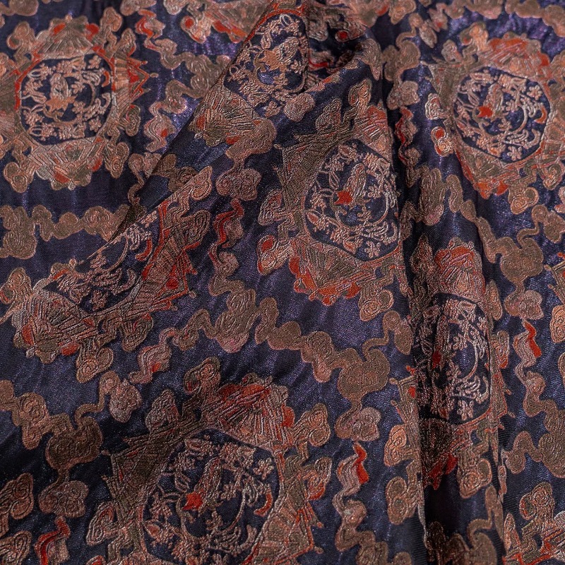 قماش جاكار زهري من الرايون بال - مراجعة Sewing وسعره