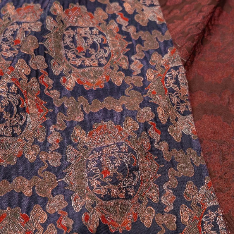 قماش جاكار زهري من الرايون بال - مراجعة Sewing وسعره