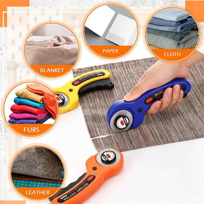 قاطع قماش دوار بشفرة 45 مم، أد - مراجعة Rotary Cutter For Fabric 45Mm وسعره