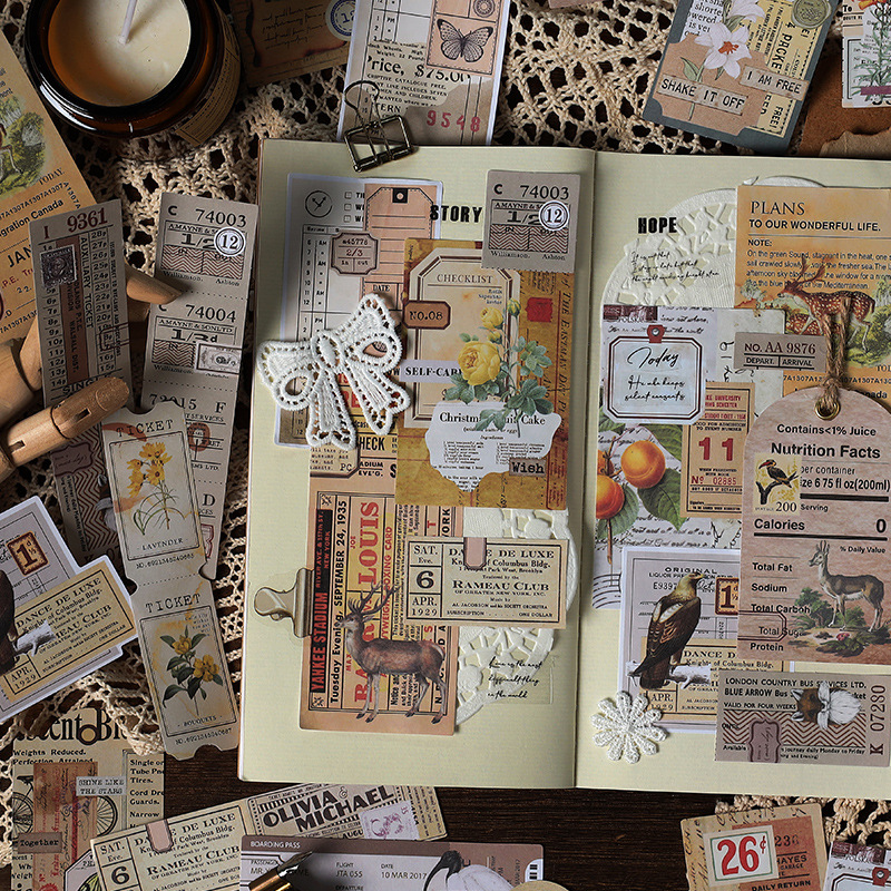 30 قطعة من المواد الورقية المز - مراجعة Vintage Junk Journal Scrapbooking Paper وسعره