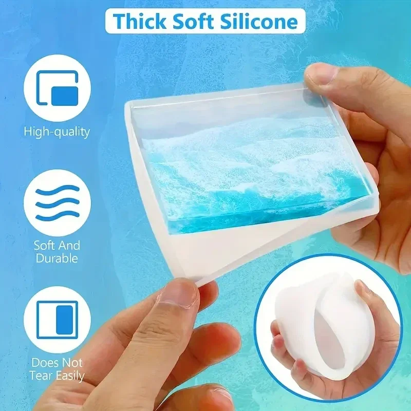 5 قطع/مجموعة من قواعد أكواب را - مراجعة Silicone Epoxy Resin Molds Set وسعره
