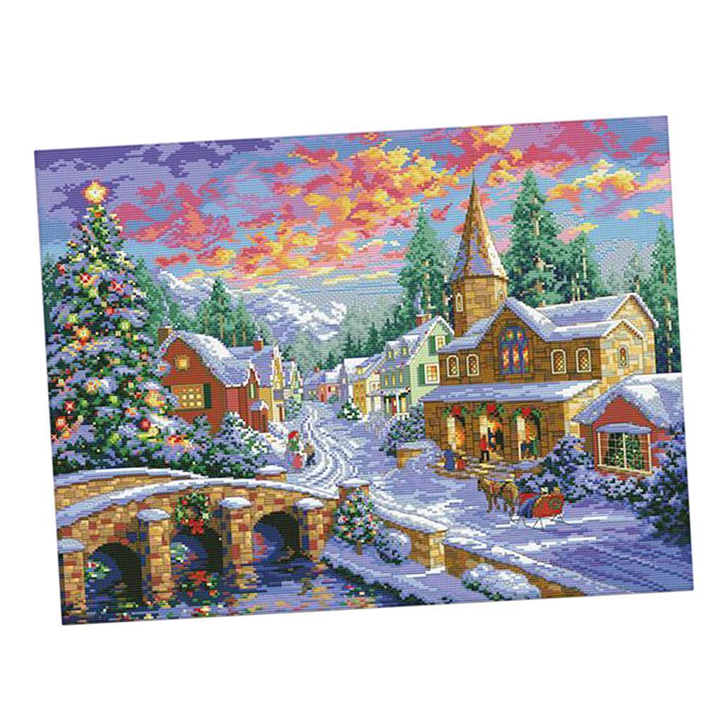 طقم تطريز مسبق الطباعة 11CT مت - مراجعة Cross Stitch Stamped Kits Beginners وسعره