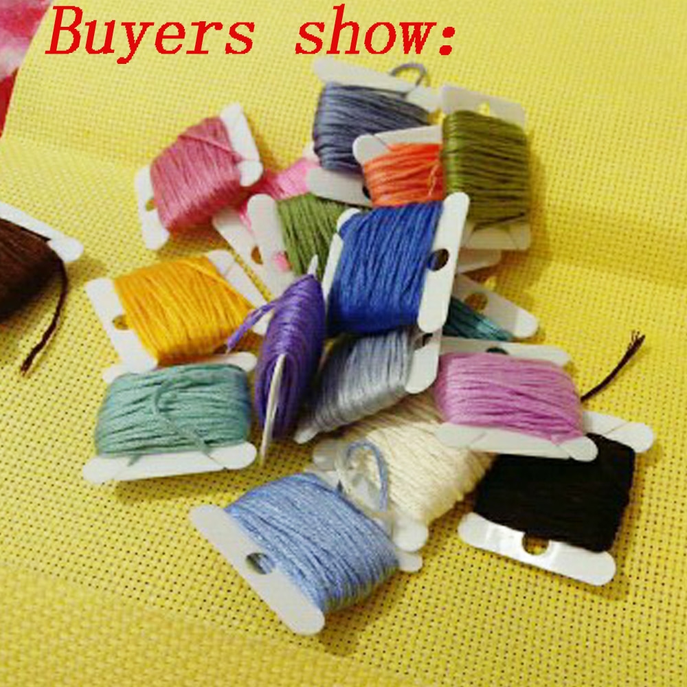 30 بكرة خياطة من البلاستيك بخي - مراجعة Cotton Embroidery Thread Skeins وسعره