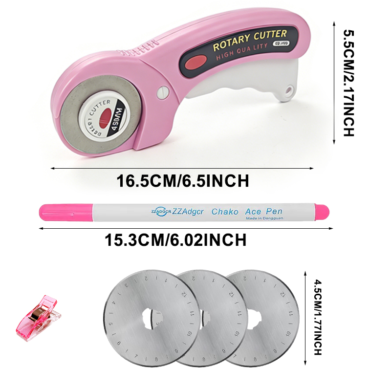 قاطع دوار 45 مم لمستلزمات الخي - مراجعة Rotary Cutter For Fabric 45Mm وسعره
