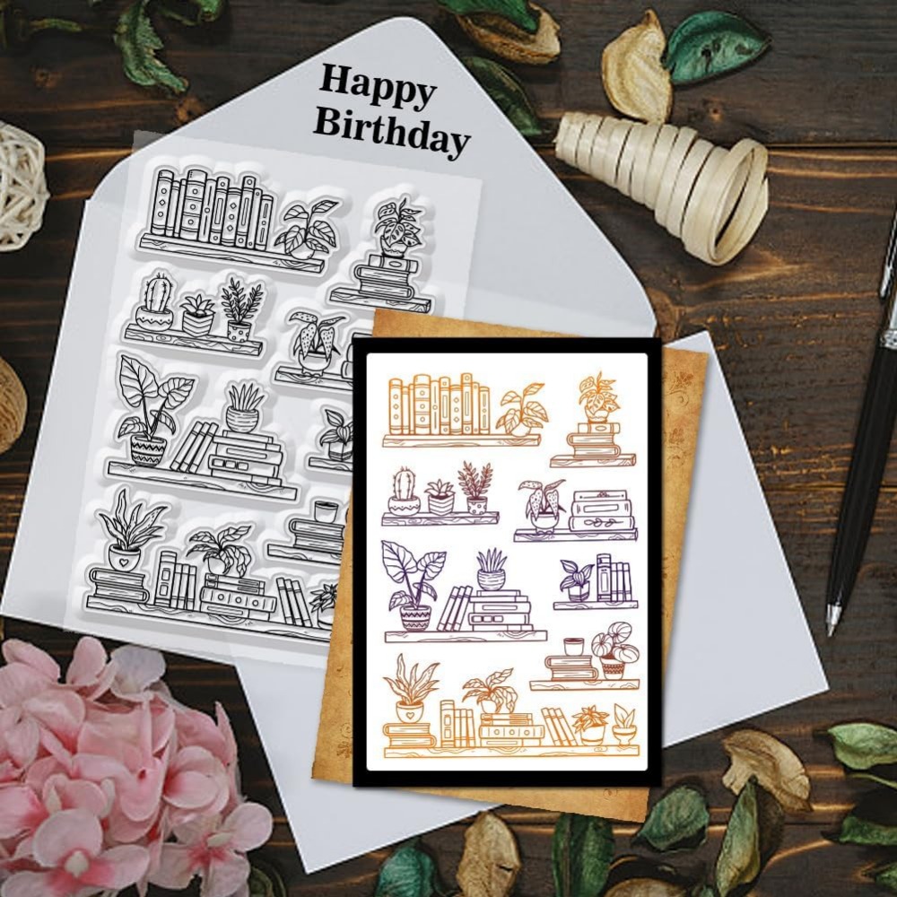 بوعاء رف الكتب واضح Stamps كتا - مراجعة Clear Silicone Stamps For Card Making وسعره