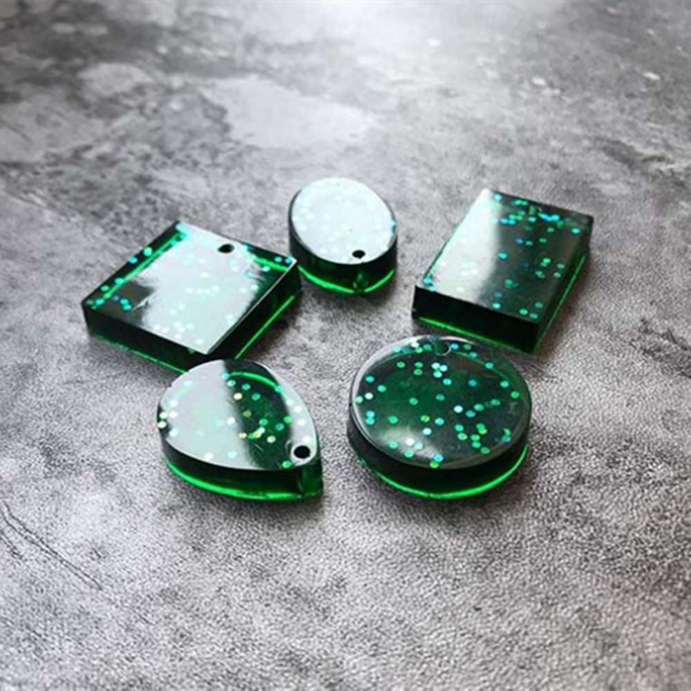 20 قطعة/المجموعة Keychain بها  - مراجعة Silicone Epoxy Resin Molds Set وسعره