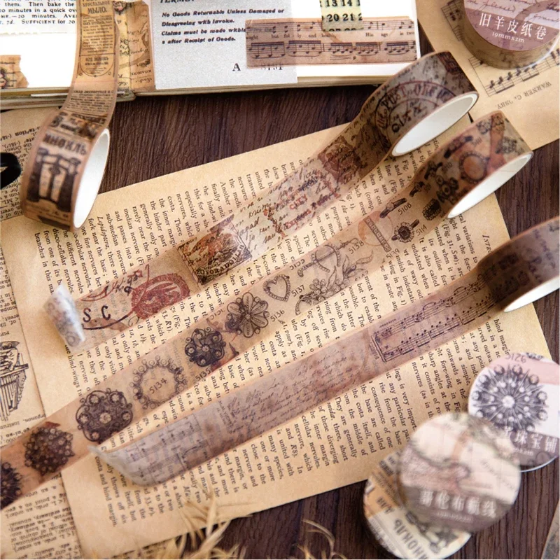 أشرطة واشي ورقية لاصقة عتيقة ، - مراجعة Vintage Junk Journal Scrapbooking Paper وسعره