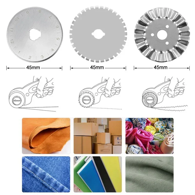 45 مللي متر الأسطوانة عجلة سكي - مراجعة Rotary Cutter For Fabric 45Mm وسعره