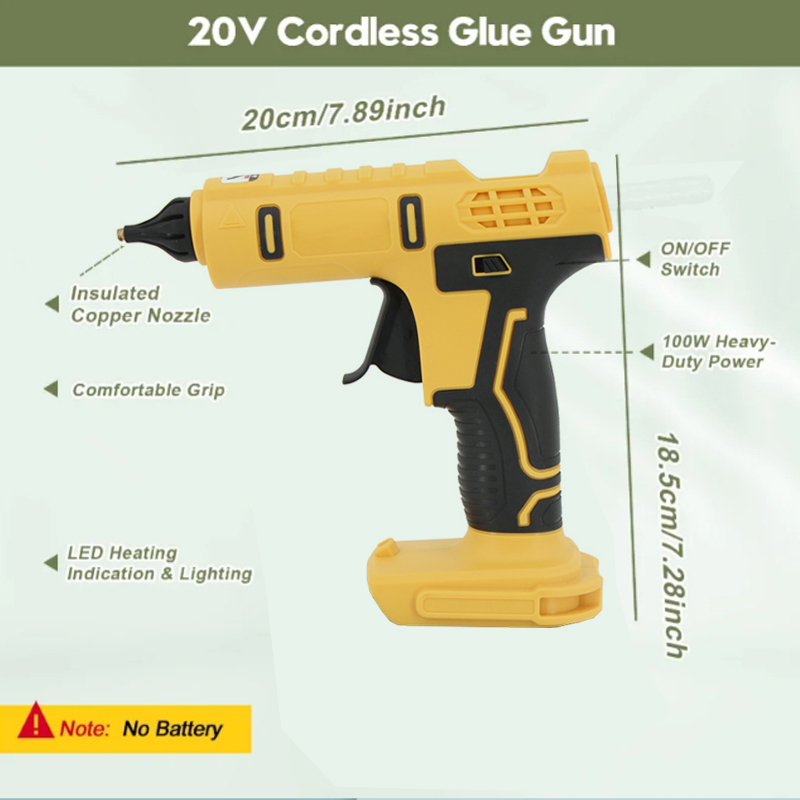 مسدس غراء ساخن كهربائي لاسلكي  - مراجعة Hot Melt Glue Gun Cordless وسعره