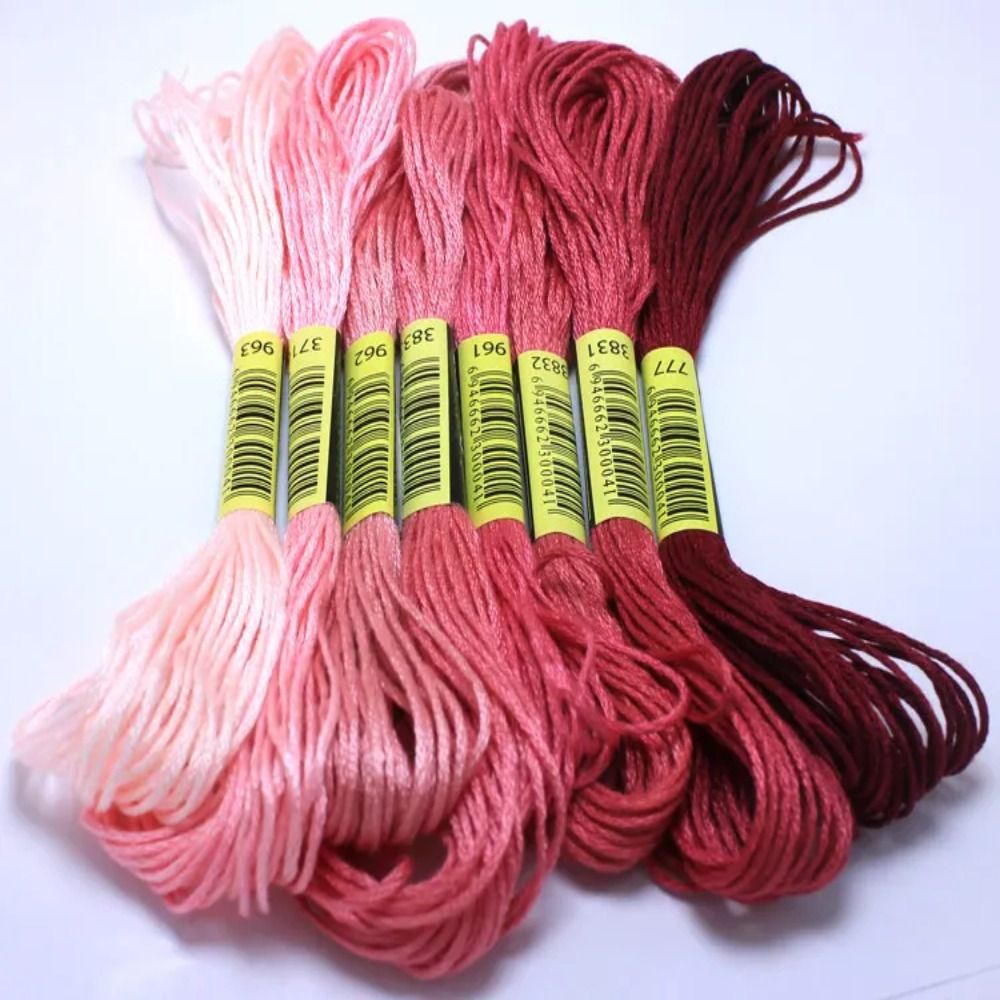 خيوط تطريز قطنية متقاطعة ، أسل - مراجعة Cotton Embroidery Thread Skeins وسعره