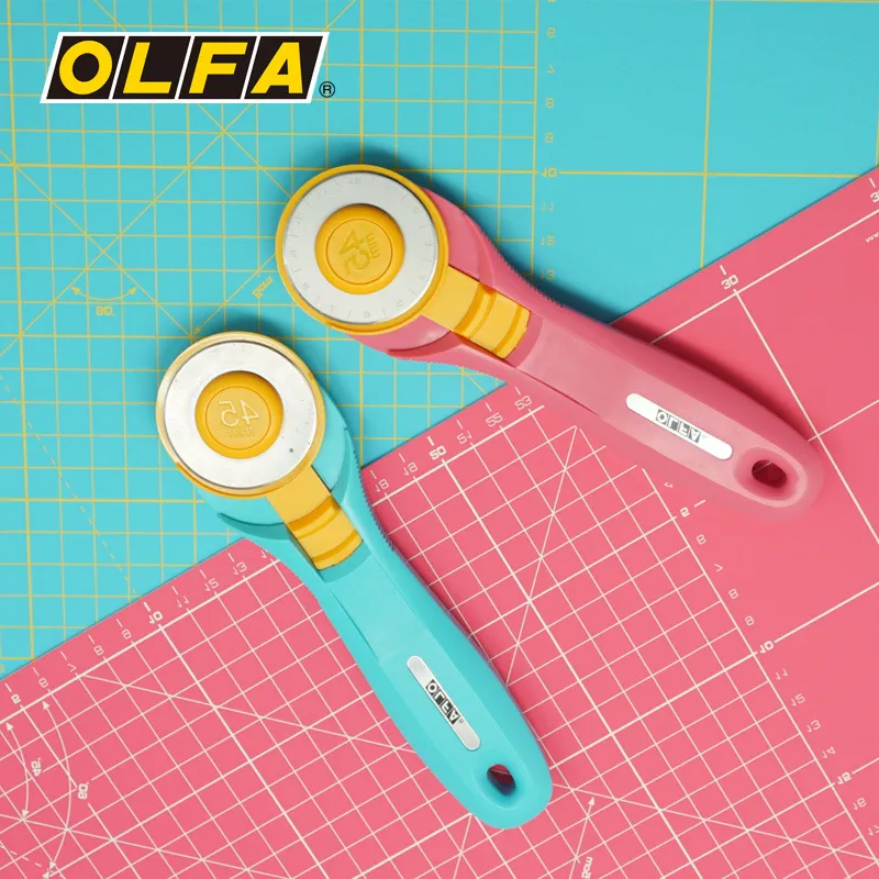 Olfa الروتاري Pinkle قطع شفرة  - مراجعة Rotary Cutter For Fabric 45Mm وسعره