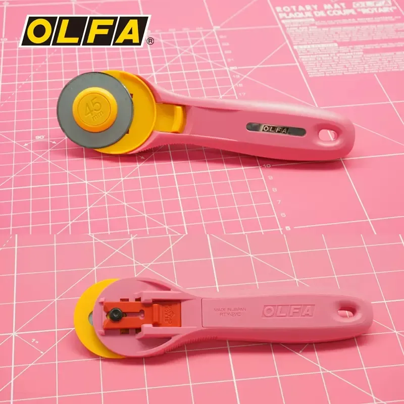 Olfa الروتاري Pinkle قطع شفرة  - مراجعة Rotary Cutter For Fabric 45Mm وسعره
