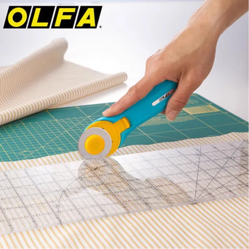 Olfa الروتاري Pinkle قطع شفرة  - مراجعة Rotary Cutter For Fabric 45Mm وسعره