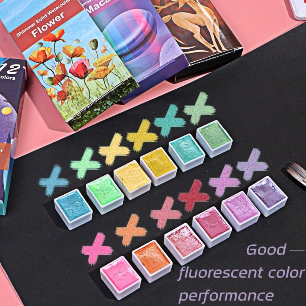 مجموعة الطلاء بالألوان المائية - مراجعة Watercolor Paint Set Solid Pigment وسعره