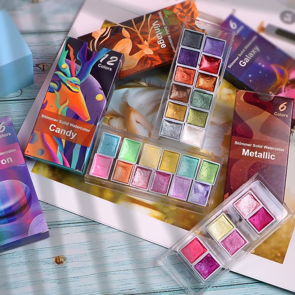 مجموعة الطلاء بالألوان المائية - مراجعة Watercolor Paint Set Solid Pigment وسعره