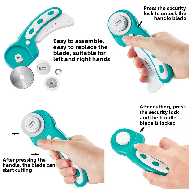 قاطع دوار 45 مم لقطع القماش مع - مراجعة Rotary Cutter For Fabric 45Mm وسعره