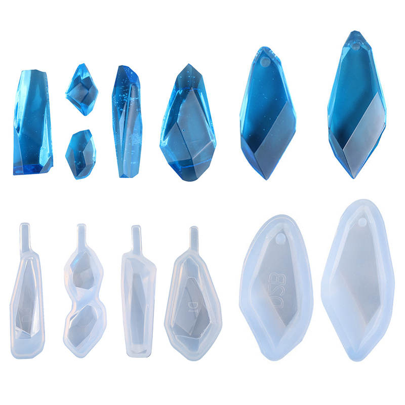 1/6/10 قطعة Keychain بها بنفسك - مراجعة Silicone Epoxy Resin Molds Set وسعره