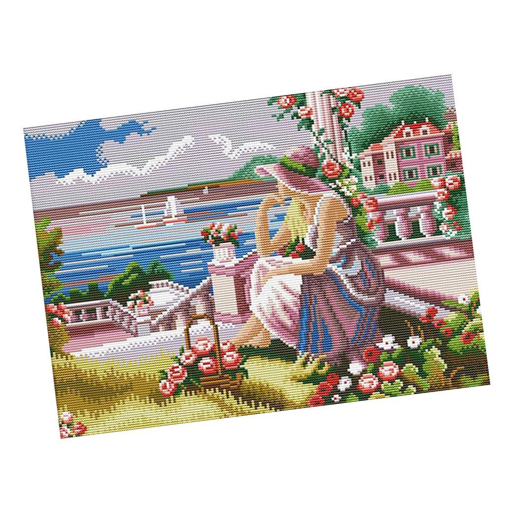 مجموعات التطريز المطبوعة مسبقً - مراجعة Cross Stitch Stamped Kits Beginners وسعره