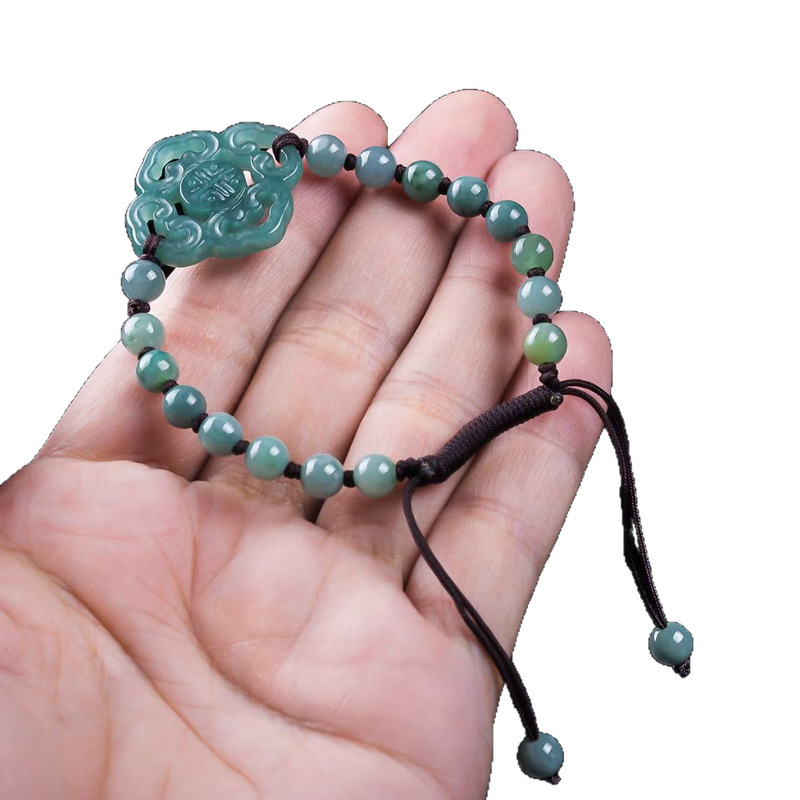 سوار من اليشم الطبيعي من الدرج - مراجعة Beading وسعره