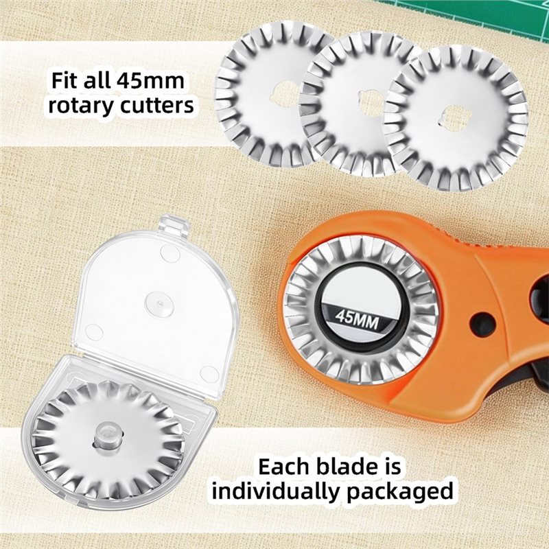 شفرات بديلة من نوع AAAF لقص ال - مراجعة Rotary Cutter For Fabric 45Mm وسعره