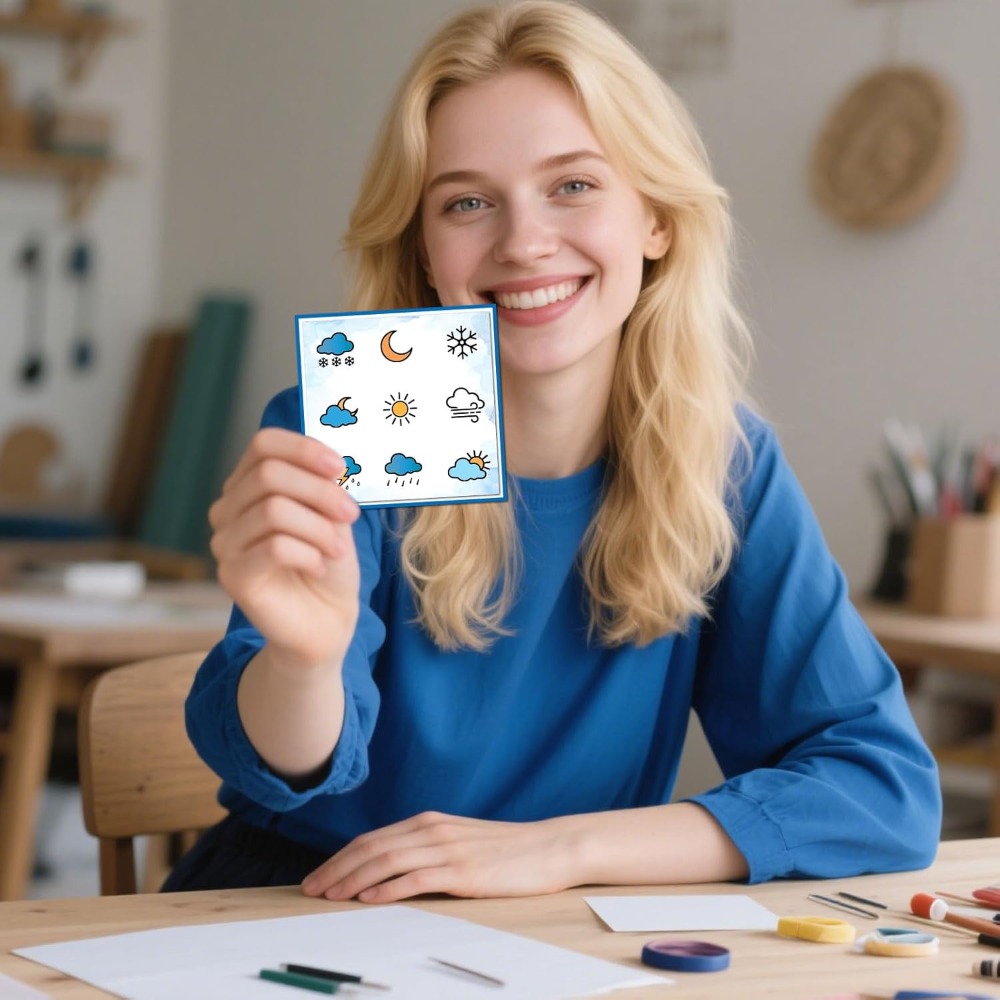 مذكرات الطقس ختم واضح لسكرابوك - مراجعة Clear Silicone Stamps For Card Making وسعره