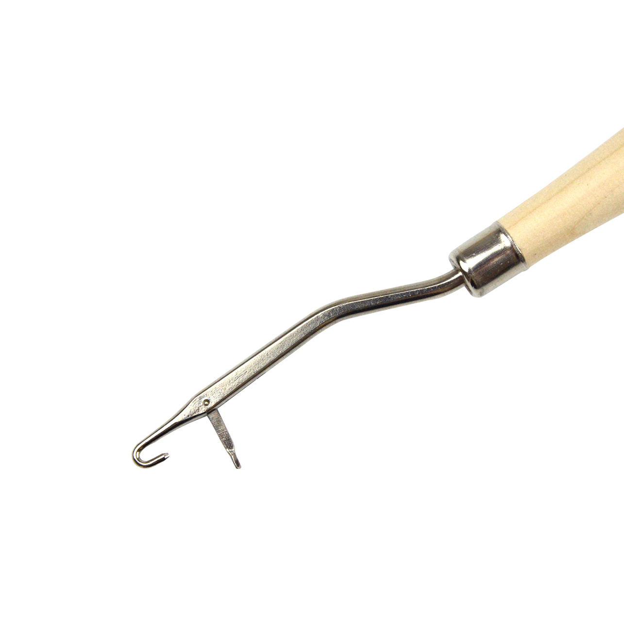 قطعتان من إبرة الكروشيه بمقبض  - مراجعة Wooden Crochet Hooks Ergonomic Handle وسعره
