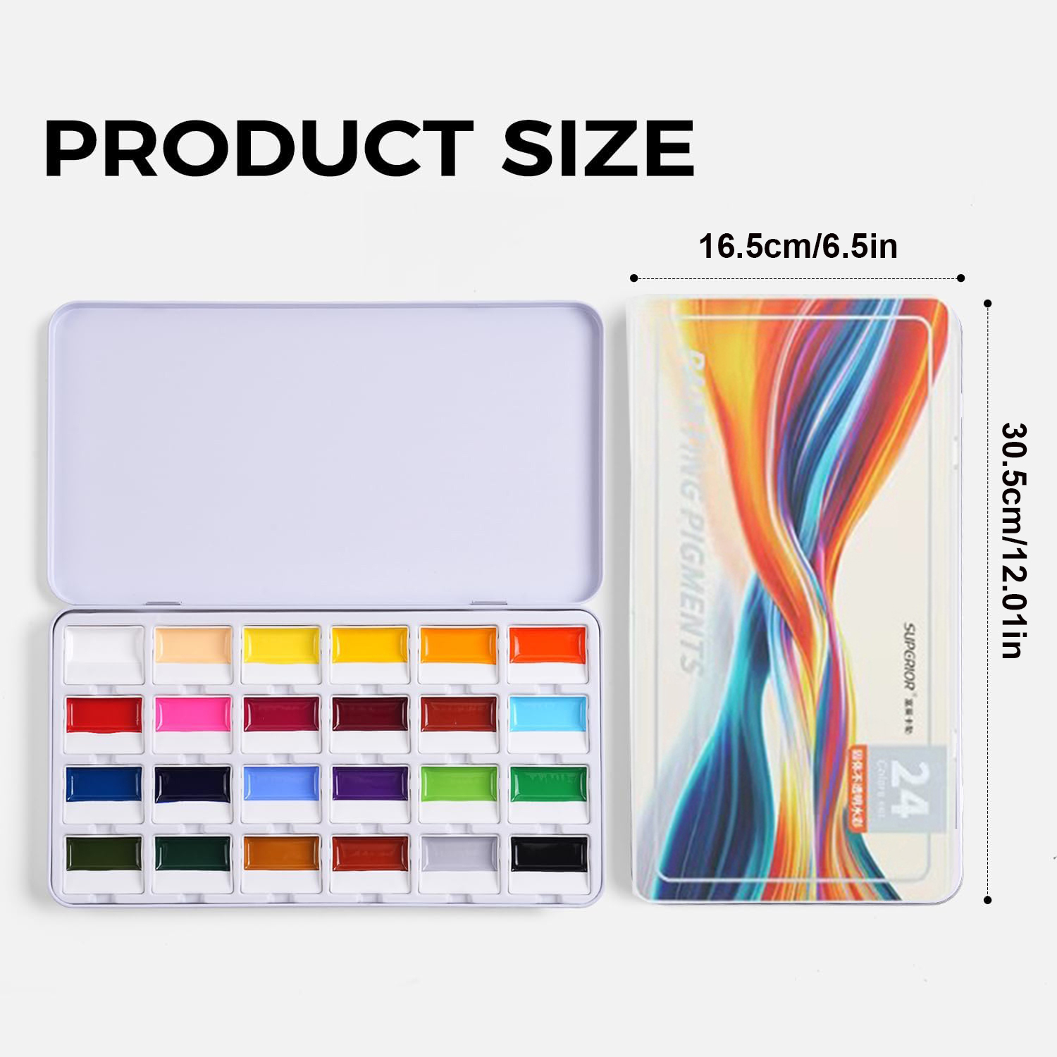 مجموعة ألوان مائية صلبة غير شف - مراجعة Watercolor Paint Set Solid Pigment وسعره