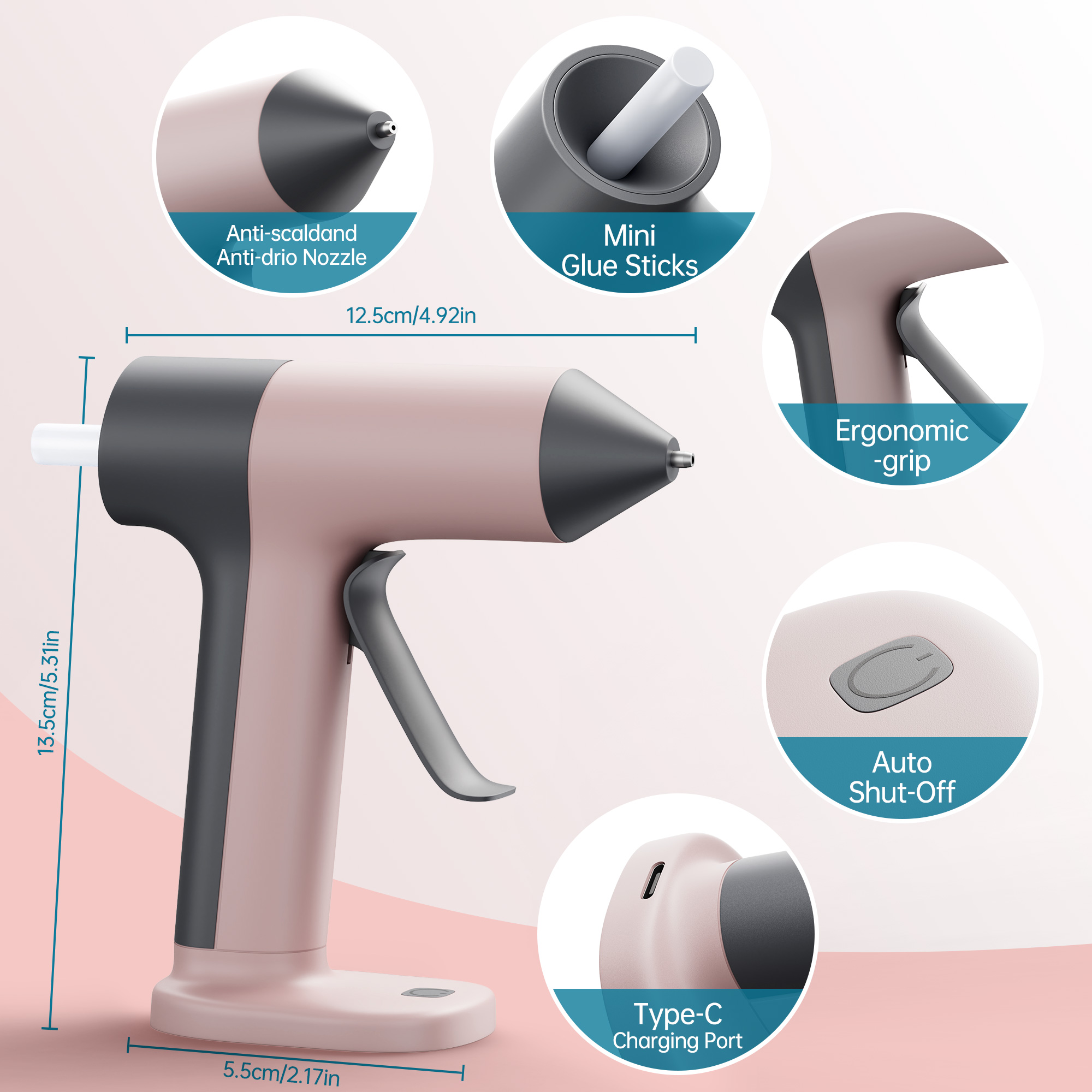مسدس غراء ساخن لاسلكي سريع الت - مراجعة Hot Melt Glue Gun Cordless وسعره