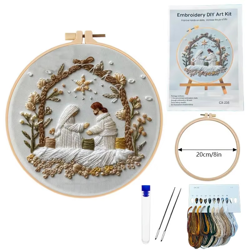 مجموعة تطريز عيد الميلاد لولاد - مراجعة Cotton Embroidery Thread Skeins وسعره