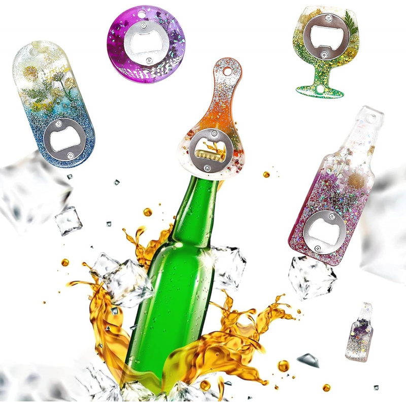 قالب راتنج لفتحة زجاجات البيرة - مراجعة Silicone Epoxy Resin Molds Set وسعره