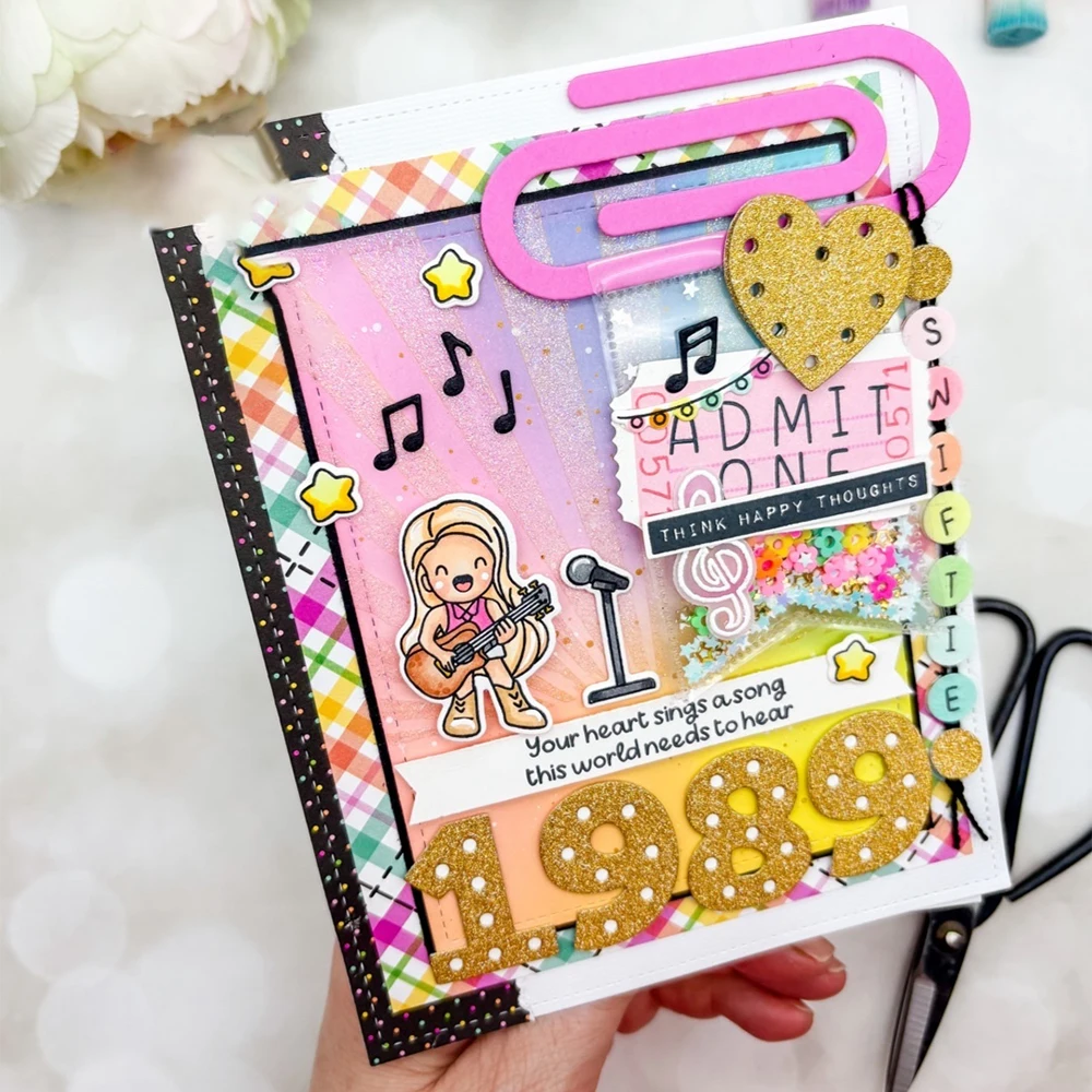 قالب سيليكون شفاف بتصميم فرقة  - مراجعة Clear Silicone Stamps For Card Making وسعره