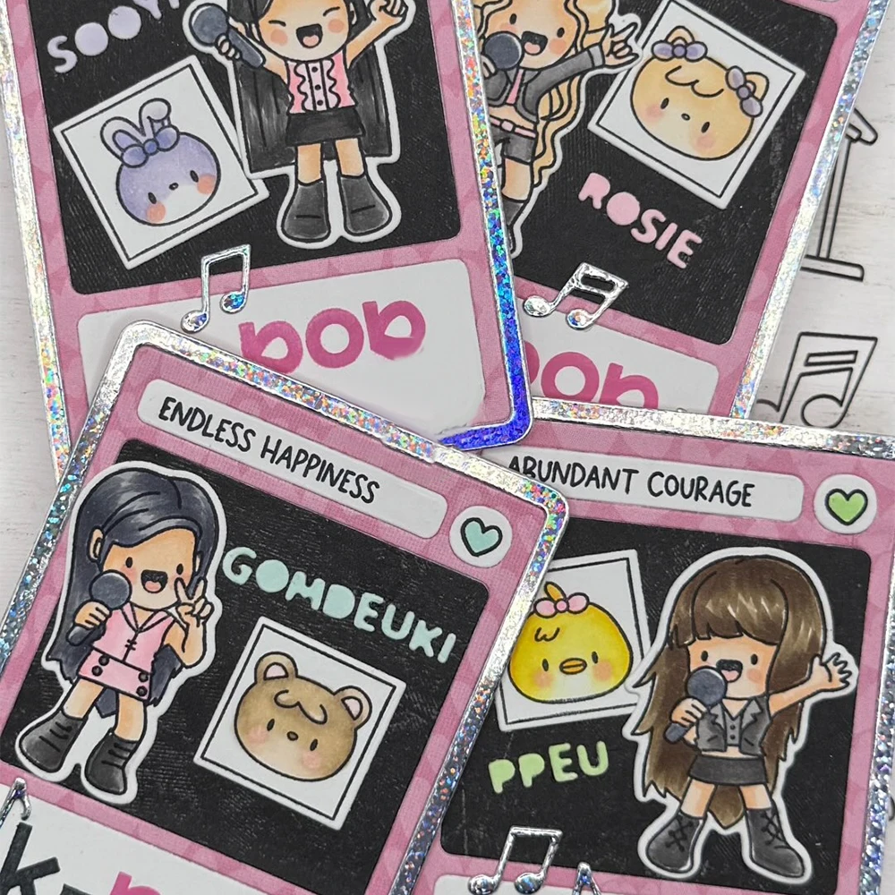 قالب سيليكون شفاف بتصميم فرقة  - مراجعة Clear Silicone Stamps For Card Making وسعره