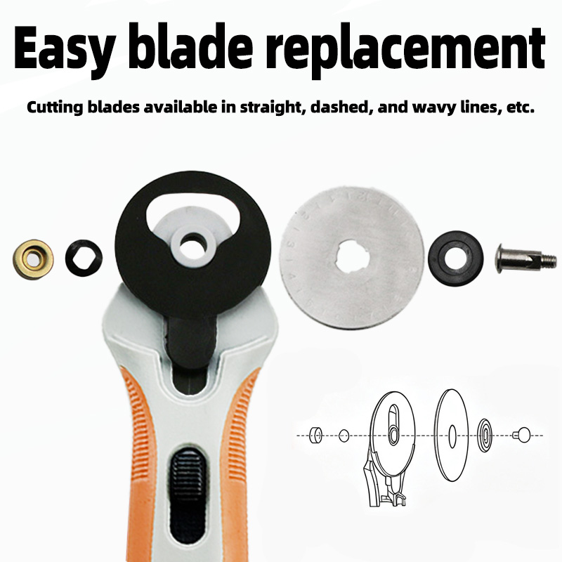قاطع دوار 45 ملم، سكين قطع الأ - مراجعة Rotary Cutter For Fabric 45Mm وسعره
