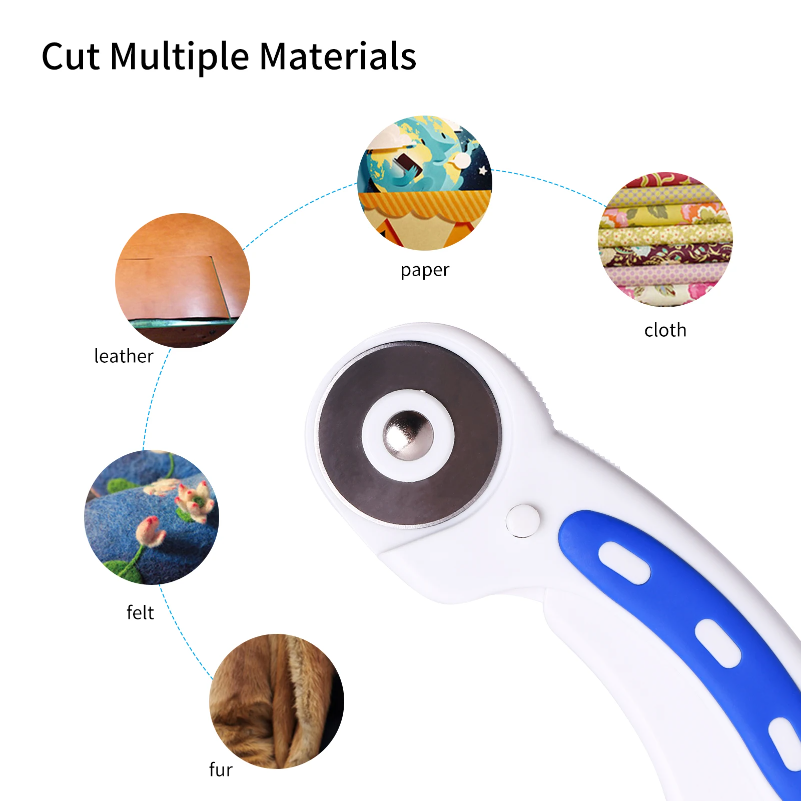 آلة قطع دوارة KW-triO بشفرات 4 - مراجعة Rotary Cutter For Fabric 45Mm وسعره
