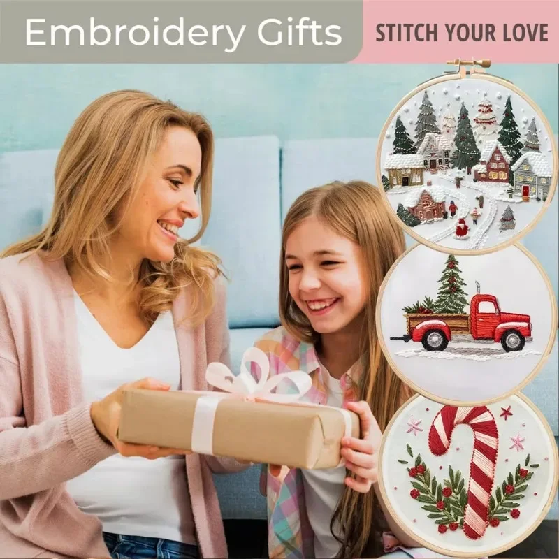 مجموعة بداية التطريز اليدوي لل - مراجعة Cross Stitch Stamped Kits Beginners وسعره