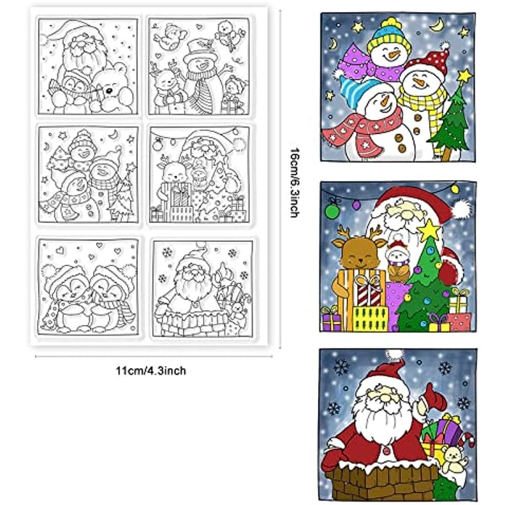واضح سيليكون Stamps عيد الميلا - مراجعة Clear Silicone Stamps For Card Making وسعره