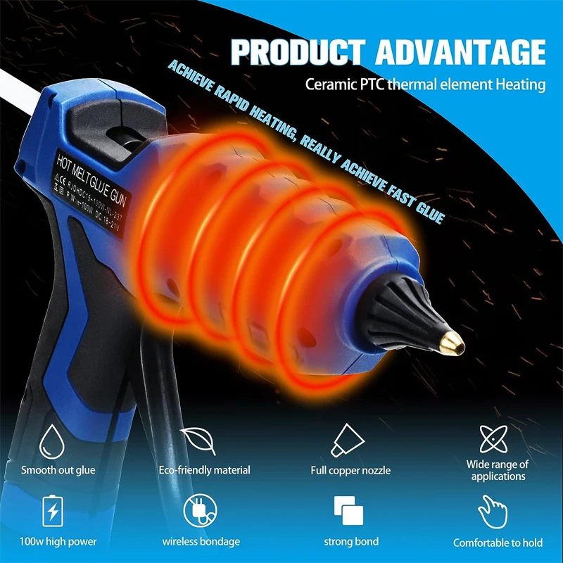 مسدس غراء حراري لاسلكي لبطارية - مراجعة Hot Melt Glue Gun Cordless وسعره