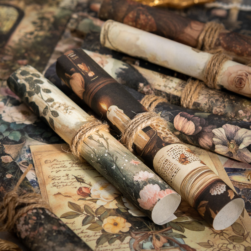 JIANQI 100 قطعة المواد الورقية - مراجعة Vintage Junk Journal Scrapbooking Paper وسعره
