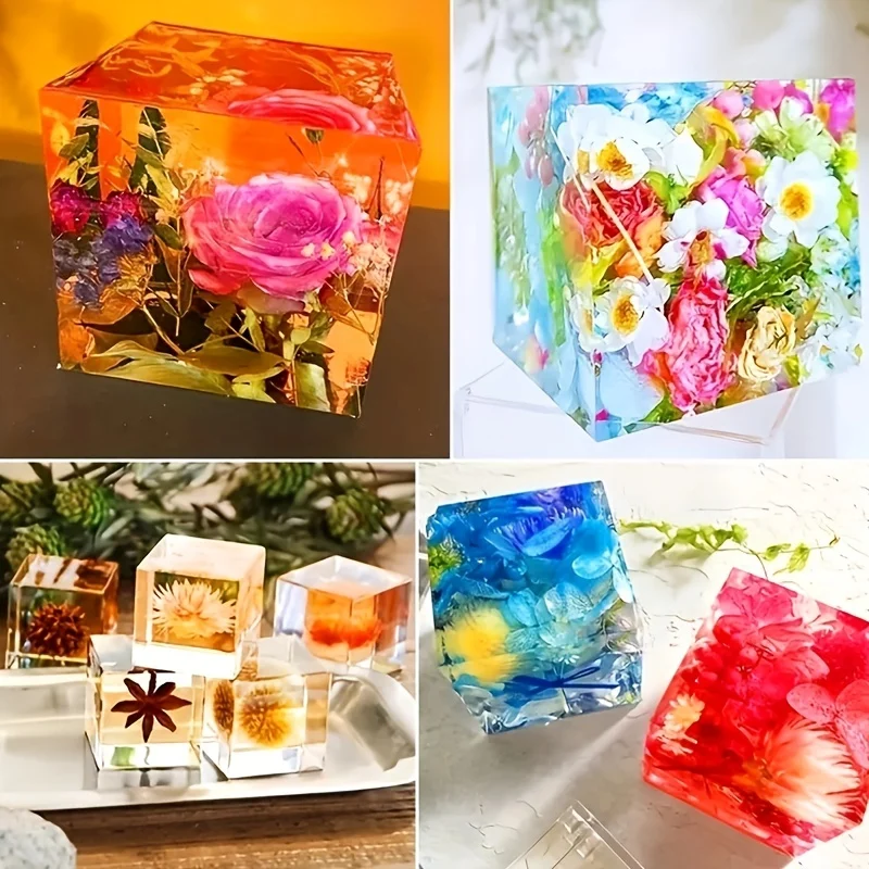 5 قطعة قالب راتينج مربع سيليكو - مراجعة Silicone Epoxy Resin Molds Set وسعره