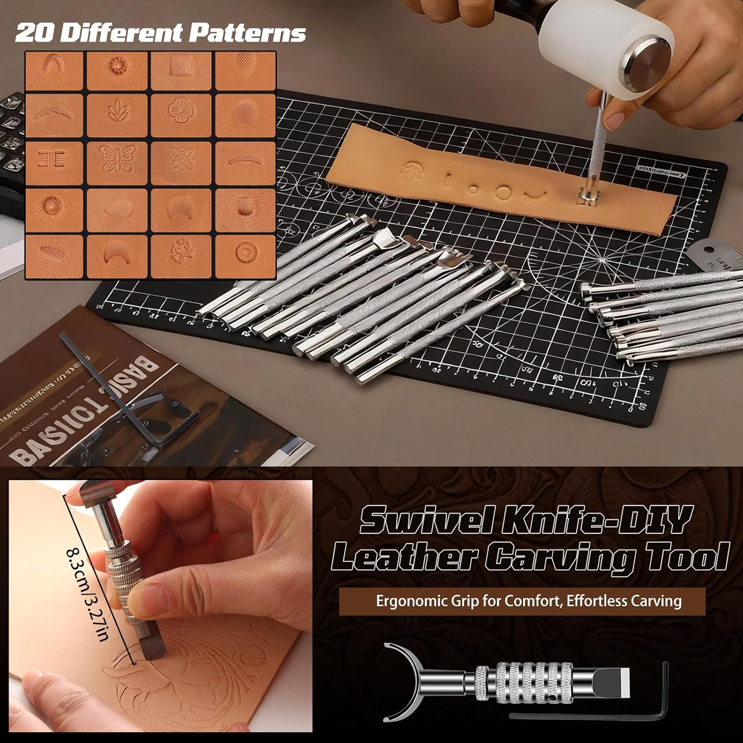 طقم أدوات العمل بالجلد، مجموعة - مراجعة Sewing وسعره